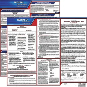 JJ KELLER 200-NE-3 Labor Law Poster Federal / State NE SP 20 Inch Height 3 Year | AH6RCX 36EW51