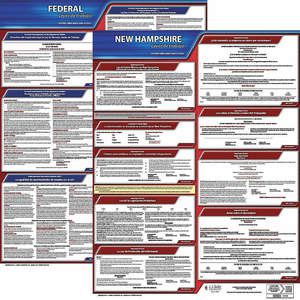 JJ KELLER 200-NH-1 Labor Law Poster Federal and State NH SP 20 Inch Height 1 Year | AH6QYH 36EV45