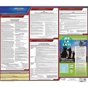 JJ KELLER 200-OR Labor Law Poster State Labor Law OR | AH2HYG 29EA76