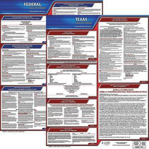 JJ KELLER 200-TXWC-3 Arbeitsrecht-Poster Bundes/Bundesstaat TX SP 20 Zoll Höhe 3 Jahre | AH6RDN 36EW66