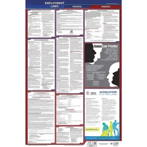 JJ KELLER 300-KS-5 Labor Law Poster Federal / State KS ENG 26 Inch Height 5 Year | AH6QPV 36ET70