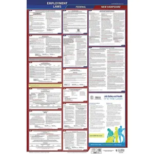 JJ KELLER 300-NH-1 Labor Law Poster Federal and State NH ENG 26 Inch Height 1 Year | AH6QFE 36EP70