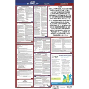 JJ KELLER 400-CO-3 Labor Law Poster Federal / State CO SP 26 Inch Height 3 Year | AH6QMB 36ET07