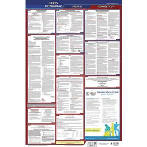 JJ KELLER 400-CT-3 Labor Law Poster Federal / State CT SP 26 Inch Height 3 Year | AH6QMA 36ET06