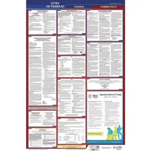 JJ KELLER 400-CT-3 Labor Law Poster Federal / State CT SP 26 Inch Height 3 Year | AH6QMA 36ET06