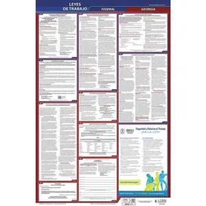 JJ KELLER 400-GA Labor Law Poster Federal / State GA SP 40Wx26 Inch Height | AH6QCA 36EN96