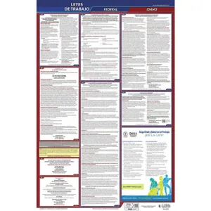 JJ KELLER 400-ID Labor Law Poster Federal / State ID SP 40Wx26 Inch Height | AH6QCD 36EN99