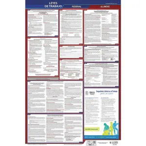 JJ KELLER 400-IL-3 Labor Law Poster Federal / State IL SP 26 Inch Height 3 Year | AH6QMK 36ET15