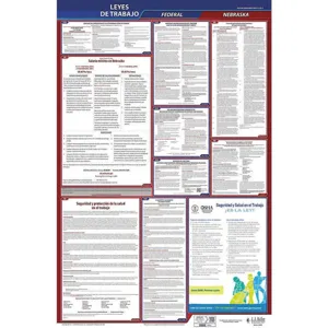 JJ KELLER 400-NE-3 Labor Law Poster Federal / State NE SP 26 Inch Height 3 Year | AH6QNB 36ET30