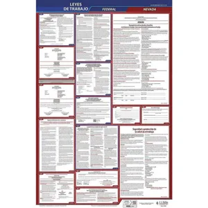 JJ KELLER 400-NV-5 Labor Law Poster Federal and State NV SP 26 Inch Height 5 Year | AH6QTW 36EU41