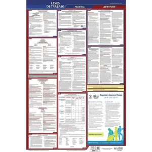 JJ KELLER 400-NY Labor Law Poster Federal / State NY SP 40Wx26 Inch Height | AH6QDB 36EP21