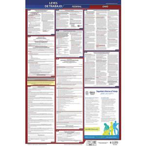 JJ KELLER 400-OH Labor Law Poster Federal / State OH SP 40Wx26 Inch Height | AH6QDC 36EP22