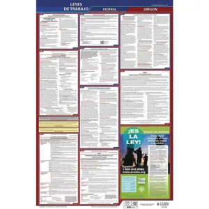 JJ KELLER 400-OR-3 Labor Law Poster Federal / State OR SP 26 Inch Height 3 Year | AH6QNK 36ET38