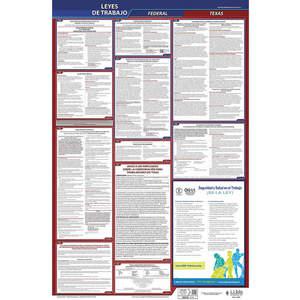 JJ KELLER 400-TXWC-5 Labor Law Poster Federal and State TX SP 26 Inch Height 5 Year | AH6QUH 36EU52