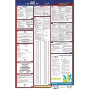 JJ KELLER 400-WV Labor Law Poster Federal / State WV SP 40Wx26 Inch Height | AH6QDV 36EP38