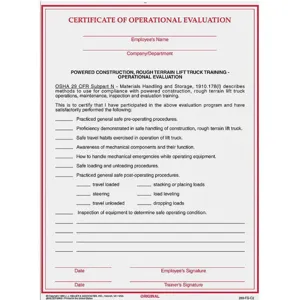 JJ KELLER 4693 Evaluation Form Reg Compliance PK50 | AH2MWR 29WN12