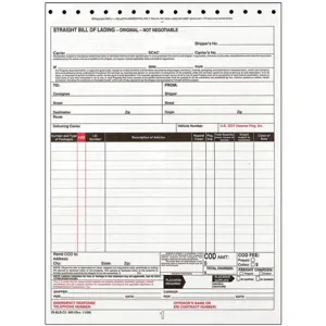 JJ KELLER 970 Bill of Lading Form Reg Compliance PK250 | AG9EXR 19YK70