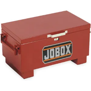 JOBOX 651990D Embedded Lock Small Chest, 31 x 18 x 15.5 Inch Size, Brown, Steel | CM9GDD