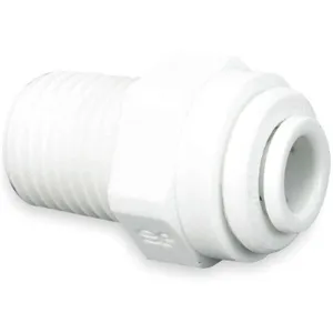 JOHN GUEST CI010821W-PK10 Male Connector 1/4 Inch Tube Outer Diameter White - Pack Of 10 | AB4BMB 1WTG2