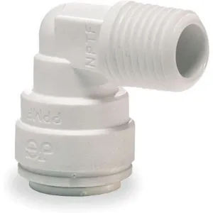 JOHN GUEST CI480823W-PK10 Fixed 90 Degree Elbow Acetal Copolymer - Pack Of 10 | AB4BNB 1WTJ7