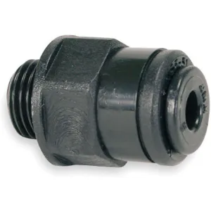 JOHN GUEST PM010611E-PK10 Male Connector 6mm Tube Outer Diameter Black - Pack Of 10 | AB4BRC 1WTV5