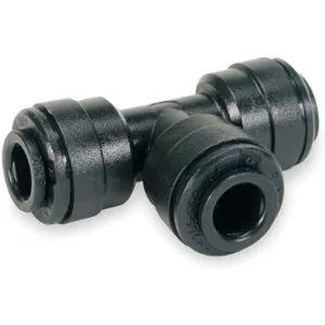 JOHN GUEST PM0204E-PK10 Union Tee 4mm Tube Outer Diameter Black - Pack Of 10 | AB4BTW 1WTZ9