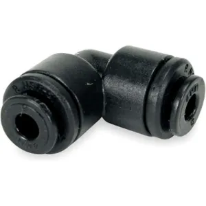 JOHN GUEST PM0306E-PK10 Union Elbow 6mm Tube Outer Diameter Black - Pack Of 10 | AB4BTR 1WTZ5