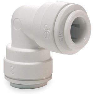 JOHN GUEST PP0312W-PK10 Union Elbow Tube Outer Diameter 3/8 Inch Polypropylene - Pack Of 10 | AB4BNU 1WTL5