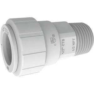 JOHN GUEST PSEI013628 Male Connector 1 Cts x 1 Npt White | AA7WZG 16T762