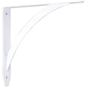 JOHN STERLING RP-0053-10WT 10 Inch White Elegante Shelf Bracket | AF2HQY 6UDG9