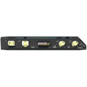 JOHNSON 1411-0900 Torpedo Level 9 Inch Length 4 Vials | AG9RGR 21XK12