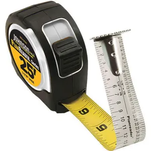 JOHNSON 1819-0025 Tape Measure 1 Inch x 25 Feet Chrome Inch | AF2TYA 6XUR9