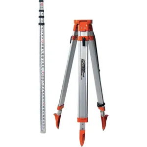 JOHNSON 40-6350 Universal Tripod/grade Rod Kit Aluminium | AB4LPM 1YRR6