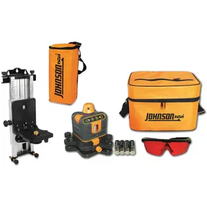 JOHNSON 40-6507 Rotary Laser Level Kit Manual 800 Feet Red | AB8HTQ 25K787