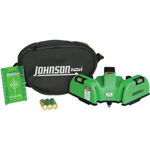 JOHNSON 40-6622 Linien-/Punktlaser-Nivelliergerät für den Innenbereich, grün, 150 Fuß | AG9RHB 21XK28