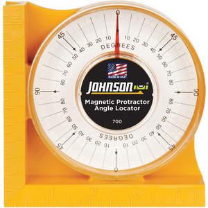 JOHNSON 700 Protractor Angle Finder 4 Inch Magnetic | AE7QWU 6A511