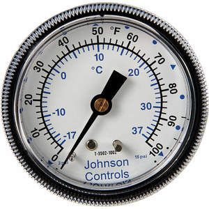 JOHNSON CONTROLS T-5502-1002 Temp Indicator 0 to 100F 2-1/2 Diameter | AG9JRE 20RG17