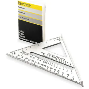 JOHNSON RAS1 Rafter Angle Square 7 Inch Aluminium | AE7QWW 6A513