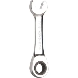 JONARD ASWS-R716 Stubby Speed Wrench 4 Inch L. 7/16 Inch Head | AG4UZJ 34RR14