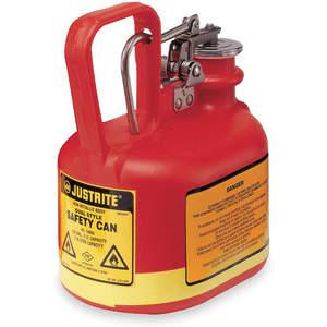 JUSTRITE 14065 Safety Can, Flame Arrester, Stainless Steel HardwareType I, 1/2 Gallon, Red | AD2DVB JCN14065Z0, 14065Z