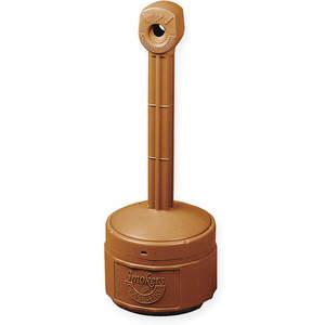 JUSTRITE 26806T Cigarette Receptacle, 1 Gallon, Terra Cotta, Plastic | AD2NLM 3RYX4