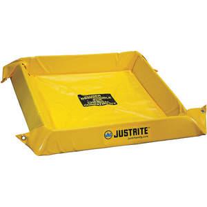 JUSTRITE 28412 Spill Berm, 6 Feet Length x 6 Feet Width x 4 Inch Height, Yellow | AG3EAU JEN28412YL