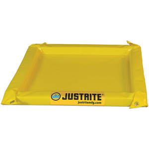 JUSTRITE 28414 Spill Berm, 2 Feet Length x 2 Feet Width x 2 Inch Height, Yellow | AG3EAV JEN28414YL