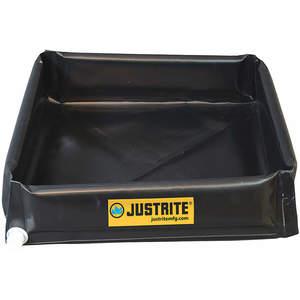 JUSTRITE 28448 Flex Tray, PVC, 110 Gallon, Black | AH3QEH JEN28448BL