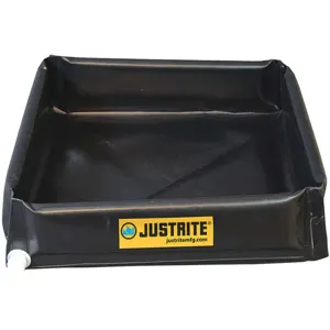 JUSTRITE 28442 Flex Tray, PVC, 30 Gallon, Black | AH3QEE JEN28442BL