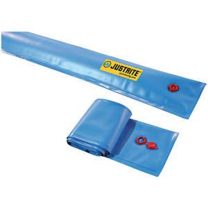 JUSTRITE 28450 Water Filled Boom Diverter, 5 Feet x 9 Inch Size, PVC, Blue | AG3EBE JEN28450BU
