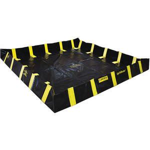 JUSTRITE 28542 Spill Containment Berm with Inside Wall Support, 745 Gallon, Black | AH3QDX 32XU17