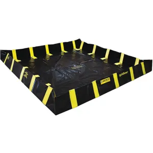 JUSTRITE 28542 Spill Containment Berm with Inside Wall Support, 745 Gallon, Black | AH3QDX 32XU17