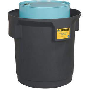 JUSTRITE 28685 Single Drum Spill Container, Black | AE4MGM JEN28685BL
