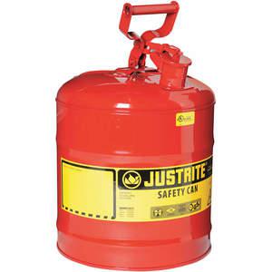 JUSTRITE 7150100 Safety Can, Flame Arrester, Type I, 5 Gallon, 16-7/8 Inch Height, Red | AE7WGM JCN7150100, 7150100Z
